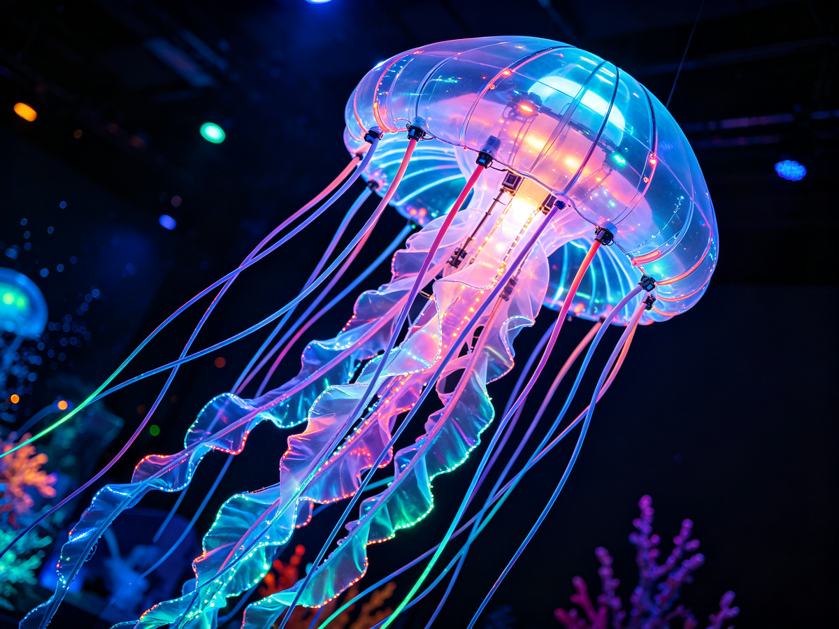 Glowing Jellyfish — life-size animatronic animal model from SAGE