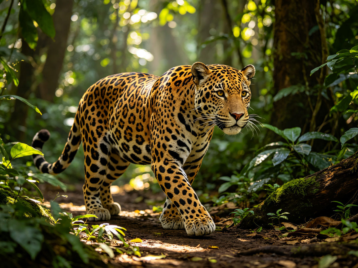 Jaguar — life-size animatronic animal model from SAGE