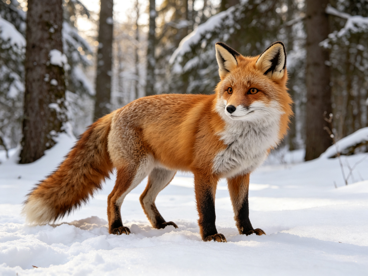 Red Fox — life-size animatronic animal model from SAGE