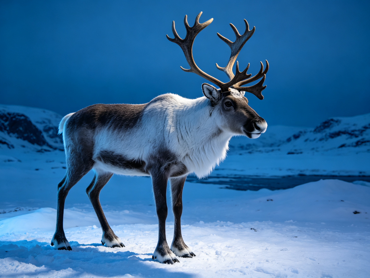 Reindeer — life-size animatronic animal model from SAGE