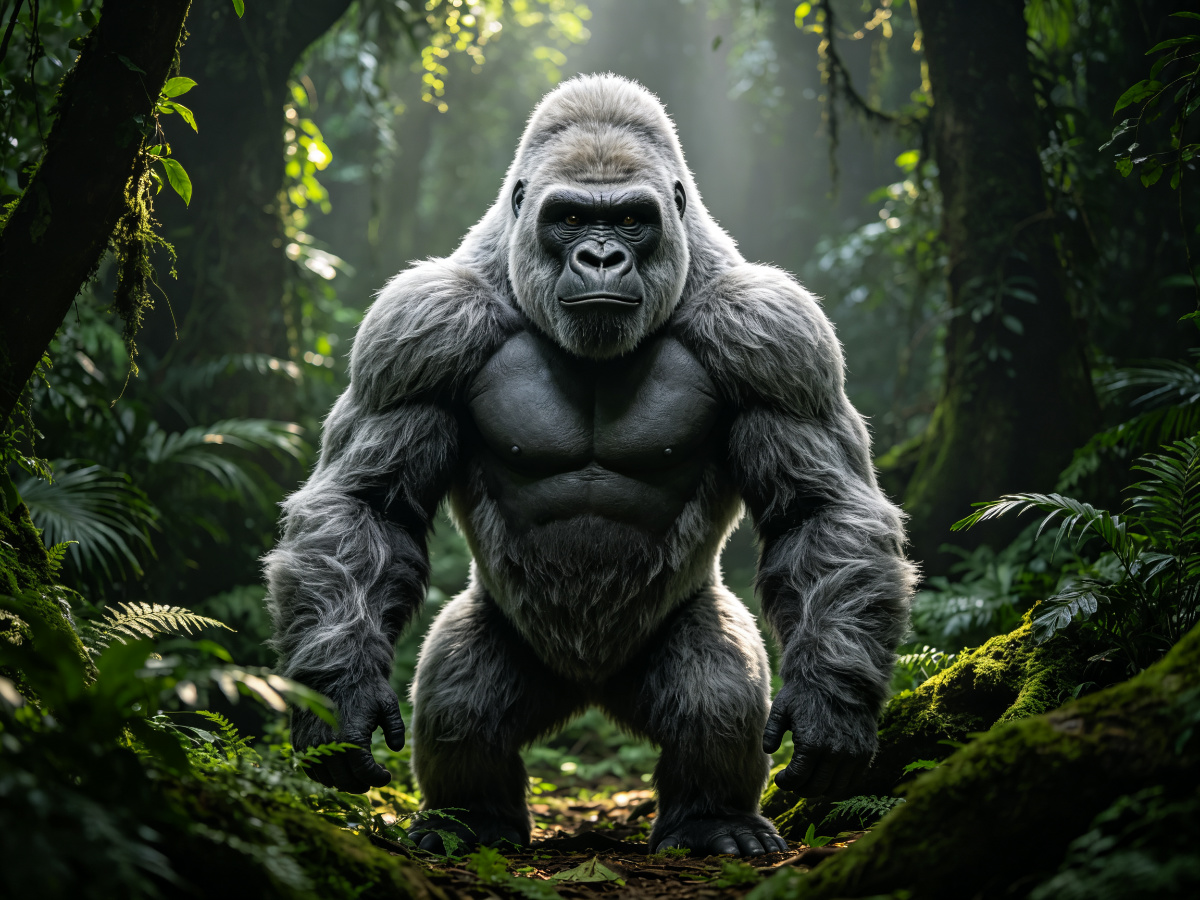 Silverback Gorilla — life-size animatronic animal model from SAGE