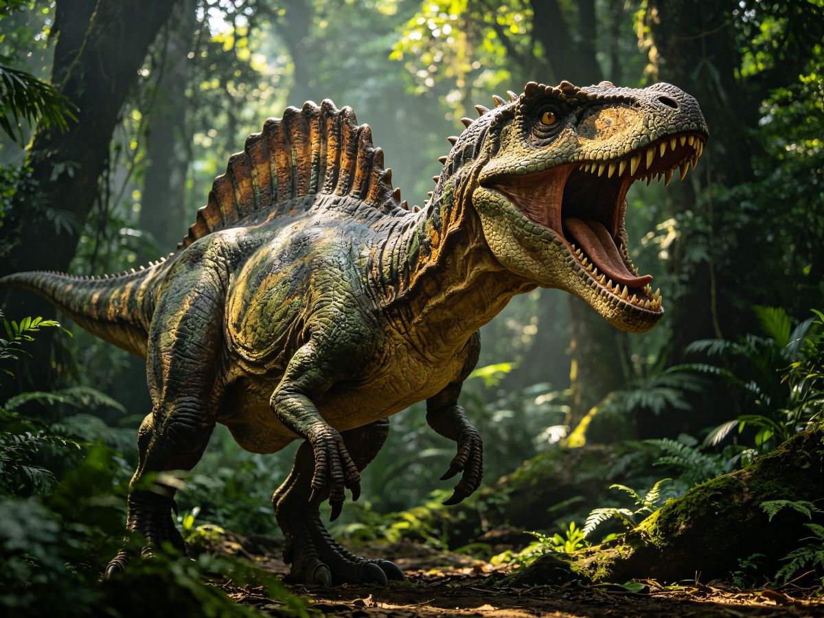 Asian Yangchuanosaurus — life-size animatronic dinosaur model from SAGE