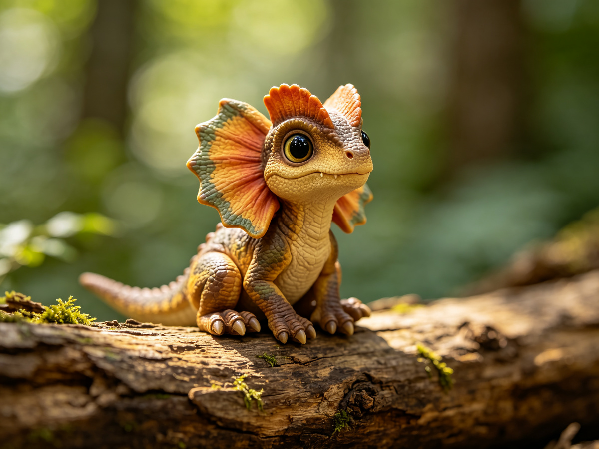 Baby Dilophosaurus — life-size animatronic dinosaur model from SAGE