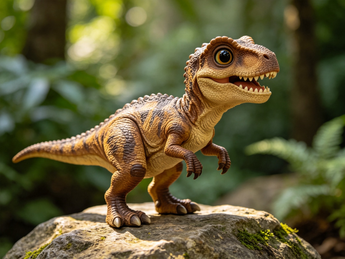 Baby T-Rex — life-size animatronic dinosaur model from SAGE