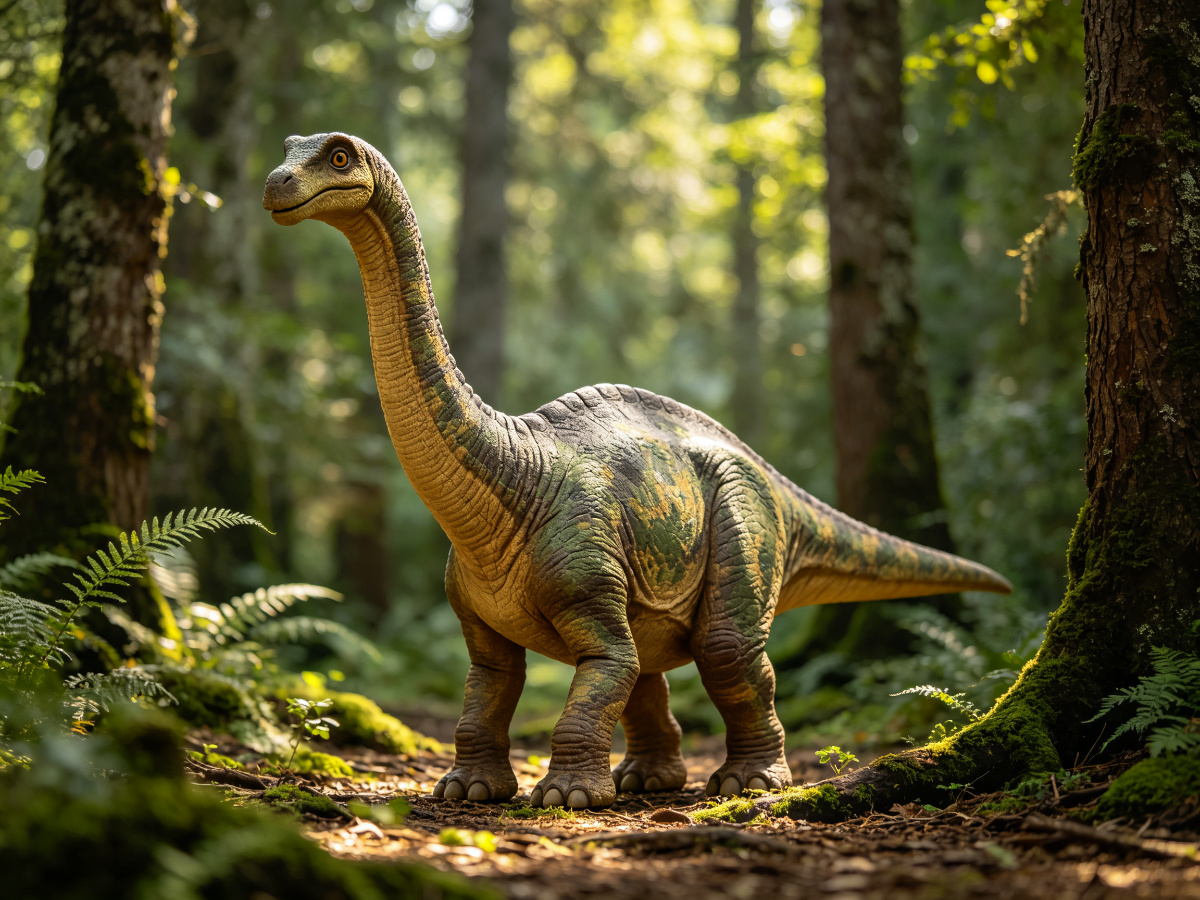 Juvenile Brachiosaurus — life-size animatronic dinosaur model from SAGE