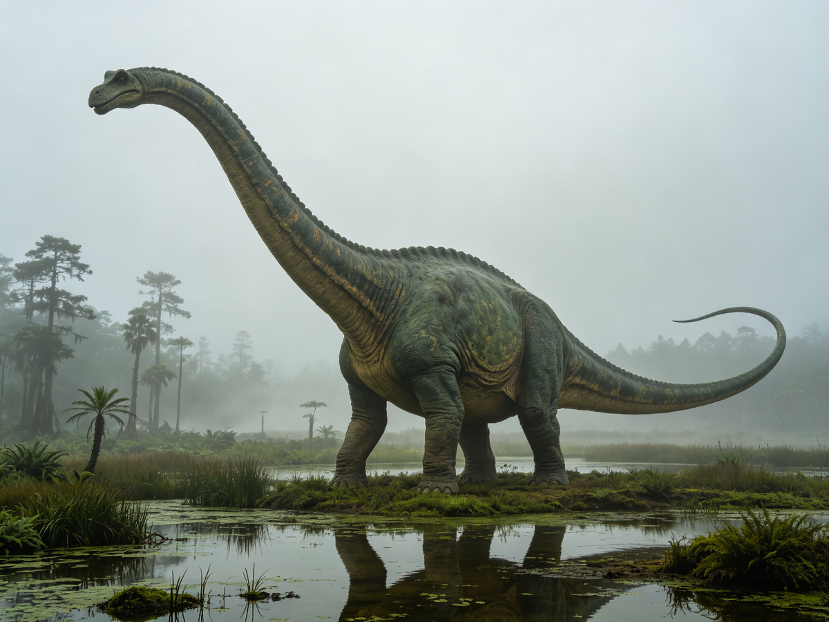 Marsh Diplodocus — life-size animatronic dinosaur model from SAGE