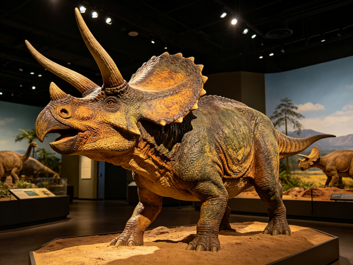 Museum Triceratops Display — dinosaur from SAGE