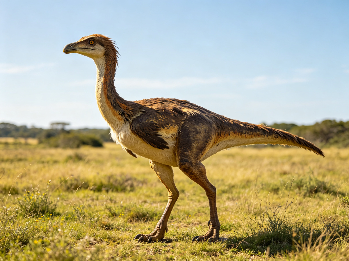 Ornithomimus — life-size animatronic dinosaur model from SAGE
