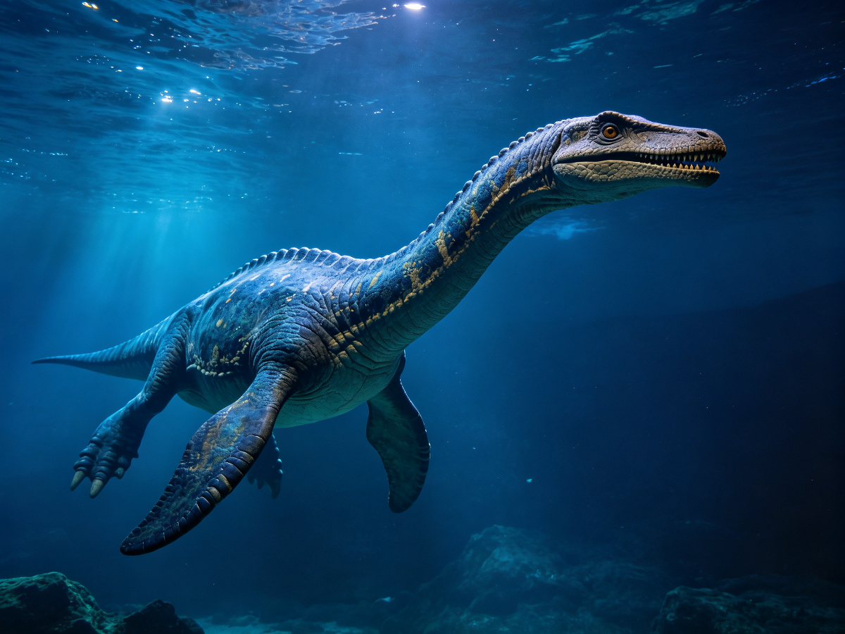 Plesiosaurus Marine Reptile — dinosaur from SAGE