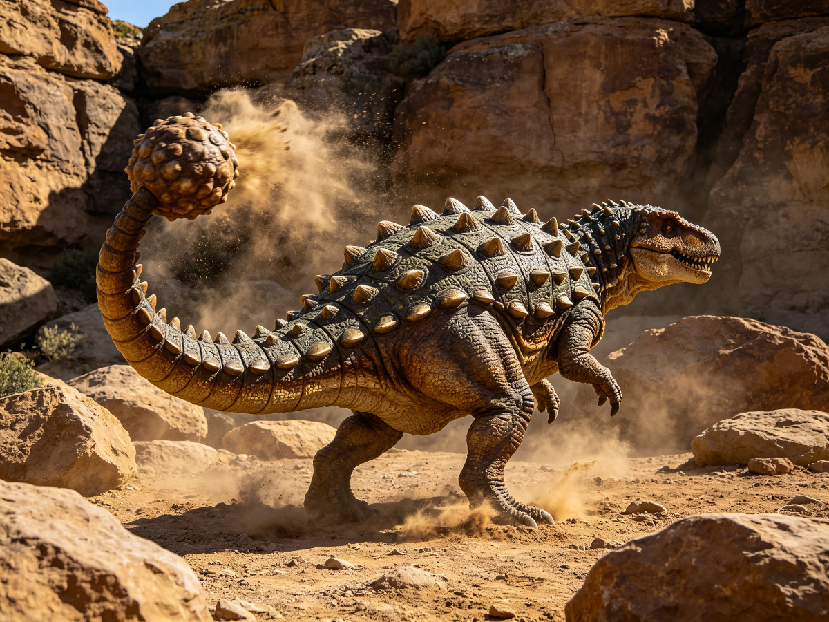 Tail-Club Ankylosaurus — dinosaur from SAGE