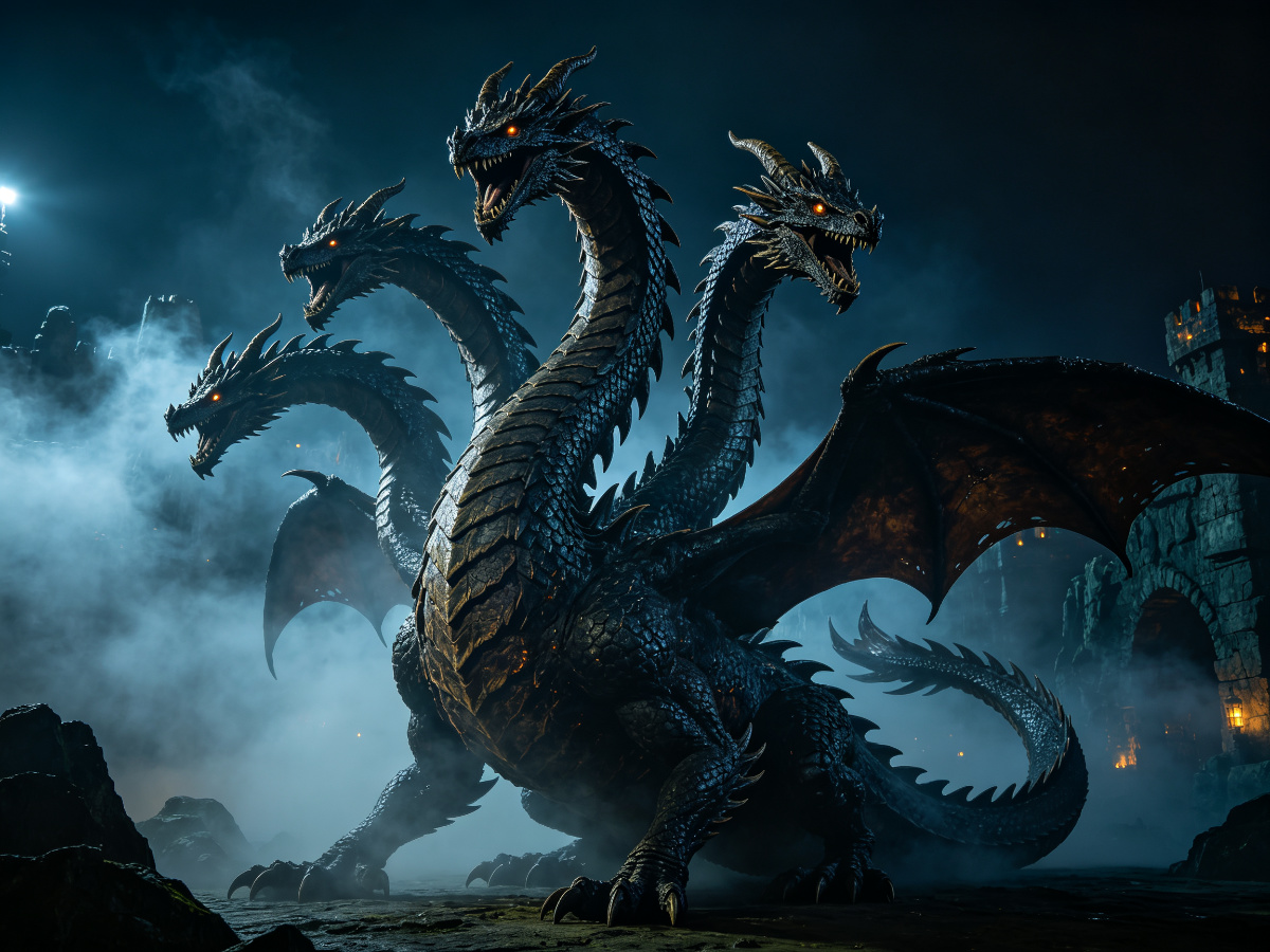Five-Headed Hydra Dragon — dragon from SAGE