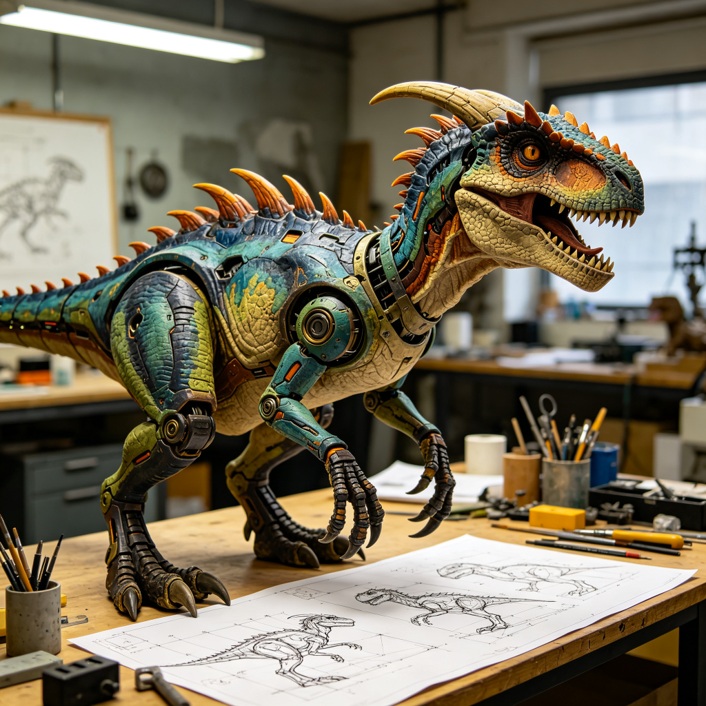 Realistic Dinosaur Costumes: Performance and Entertainment Applications