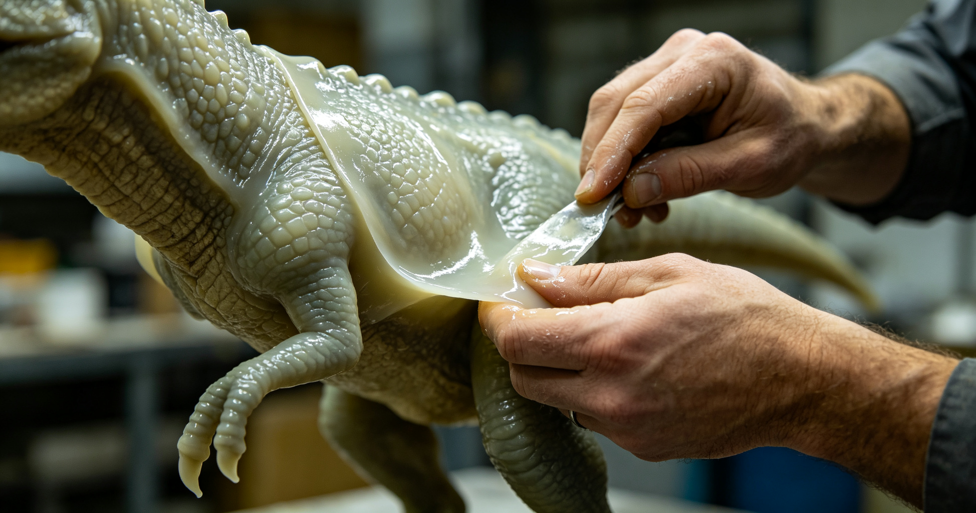 Outdoor animatronic dinosaur weatherproofing and maintenance
