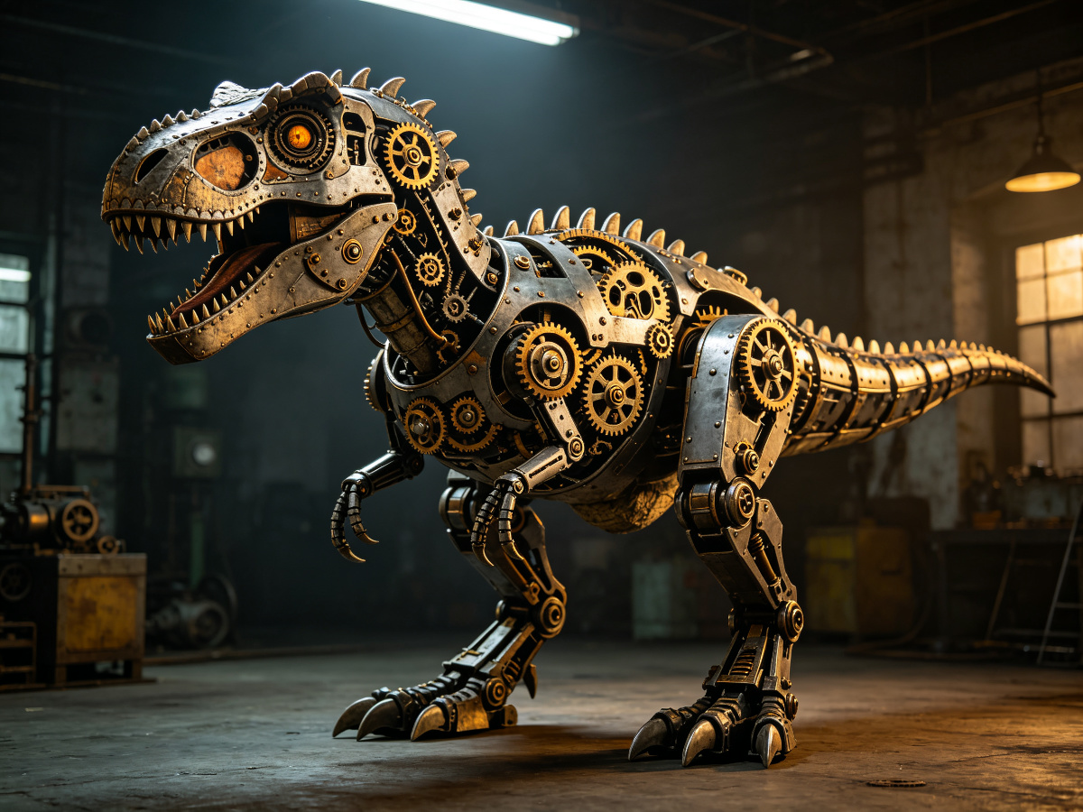 Steampunk Robot Dinosaur — custom from SAGE
