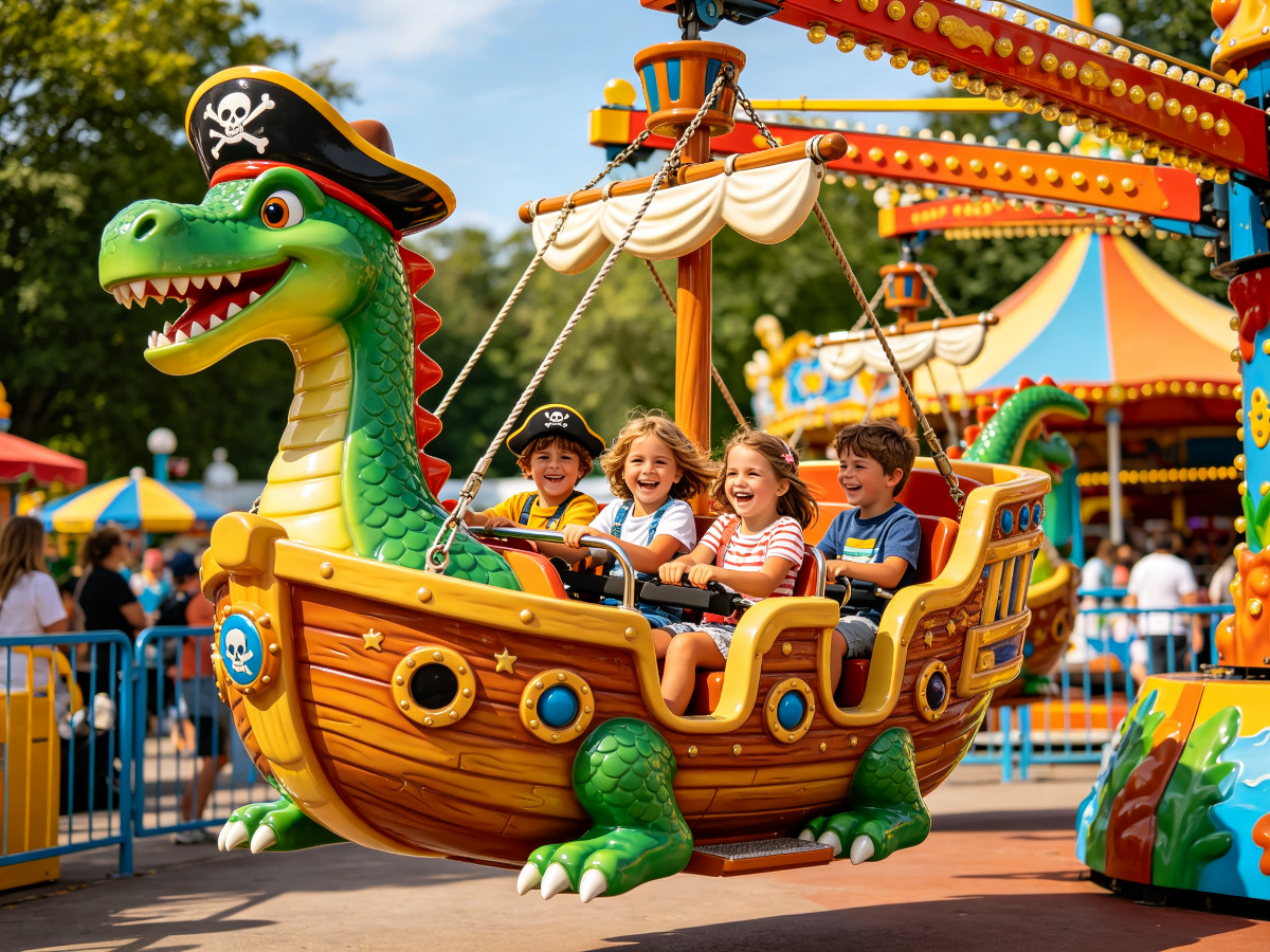 Dinosaur Pirate Ship Ride — ride from SAGE